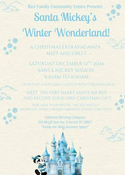Santa Mickey's Winter Wonderland! Meet and Greet Event