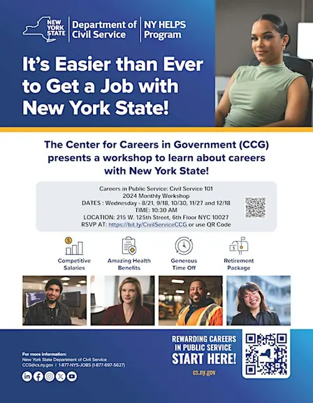 Glens Falls Workshop: Learn about Civil Service Careers and NY HELPS