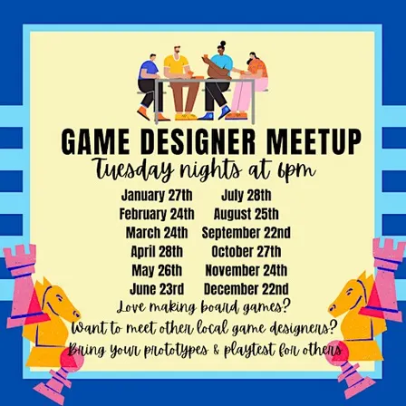 Board Game Designer Meetup Night at Bard & Baker