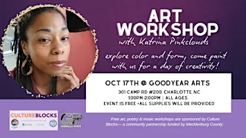 Art Workshop with Katrina Pinkclouds at Goodyear Arts!