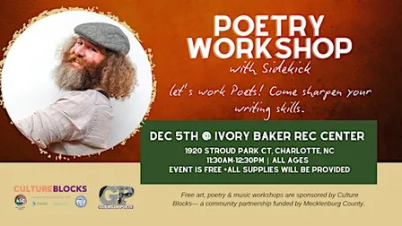 Poetry Workshop with Spoken word artist Sidekick!