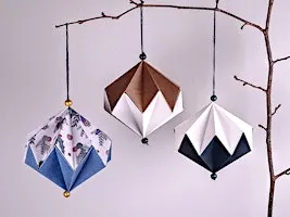 Origami Diamond Decorations (ATOCY, afternoon)