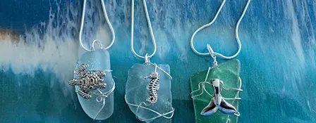 WIRE WRAP REAL MAINE SEA GLASS JEWELRY CLASS-DUNEDIN FL-CALEDONIA BREWING