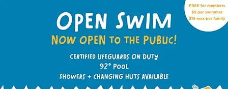 Open Swim - Now Open to the Public