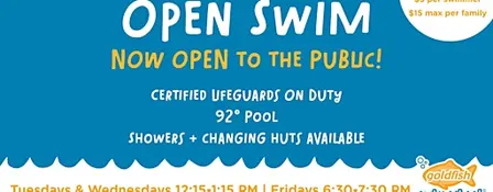 Open Swim - Now Open to the Public!