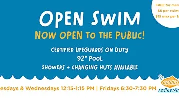 Open Swim - Now Open to the Public!
