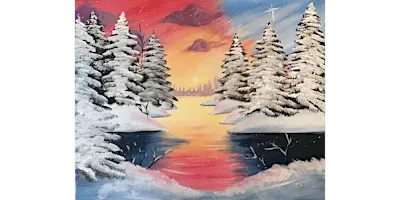 Warm Winter Lake - Paint and Sip in Chicago | Classpop!™