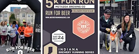 5k Fun Run x Metazoa Brewing | 2026 Indiana Brewery Running Series (21+)