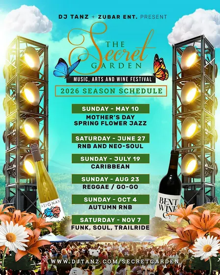 SECRET GARDEN FUNK, SOUL, and TRAILRIDE MUSIC, ARTS and WINE FESTIVAL