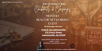 Cocktails & Closings | Gwinnett County Realtor Mixer
