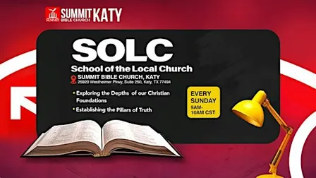 School of the Local Church on Sundays at 9am