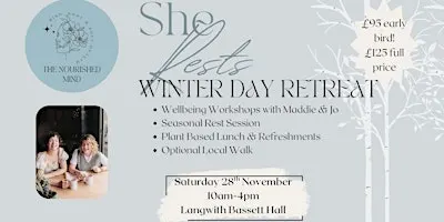 SHE RESTS Winter Wellbeing Retreat Day