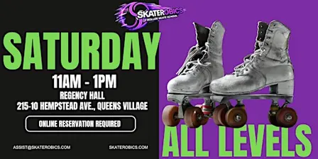 SATURDAY ALL LEVEL SKATE LESSONS AT REGENCY HALL