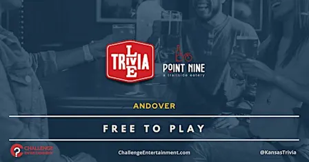 Weekly Live Trivia Nights at Point Nine Trailside Eatery - Andover