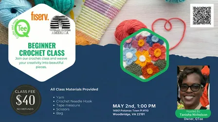 Beginner Crochet Class Hosted by Tanisha Nicholson, Owner of QTee