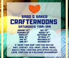 Crafternoons in The Cottage at Bard & Baker: A Bring Your Own Crafting Meet