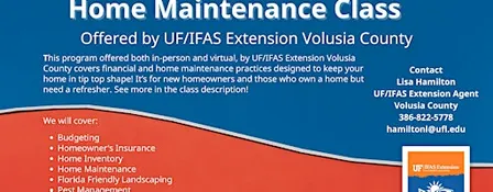 November 16, 2026, Home Maintenance Class