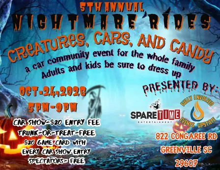 5th Annual Nightmare Rides: Creatures, Cars, and Candy