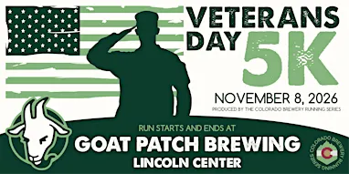 Veterans Day 5k @ Goat Patch Brewing | 2026 CO Brewery Running Series