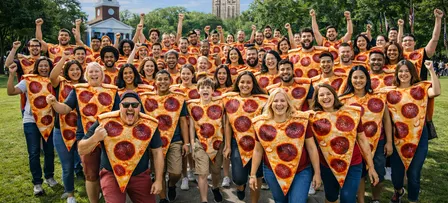 World's Largest Pizza Costume Party!