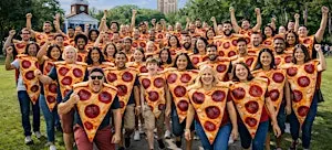 World's Largest Pizza Costume Party!