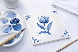 Delft Blue Tile Painting Workshop