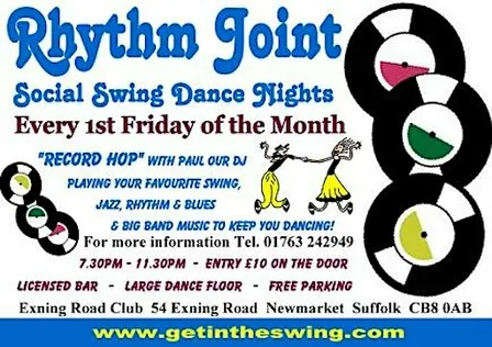 Rhythm Joint - Social Swing Dance Nights at The Exning Road Club, Newmarket