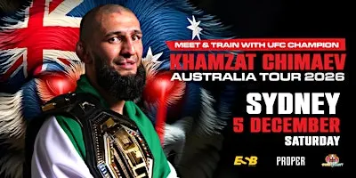 Meet & Train with UFC champion Khamzat Chimaev - Sydney (5 December)