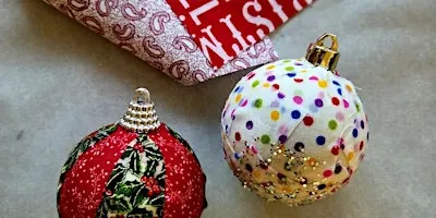 Fabric Christmas Baubles