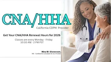 CNA/HHA License renewal courses in person
