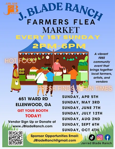 J. Blade Ranch Farmers Flea Market VENDOR SIGN-UP