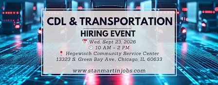 CDL & TRANSPORTATION HIRING EVENT