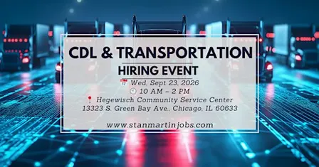 CDL & TRANSPORTATION HIRING EVENT