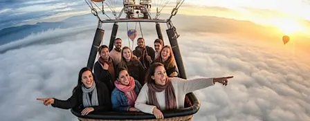 Hot Air Balloon Ride Over Teotihuacan Pyramids