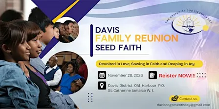 DAVIS FAMILY REUNION SEED FAITH