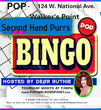 Drag Queen Bingo Fundraiser Thursday, November 12, at POP-Walker's Point!!!