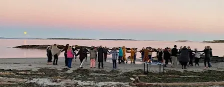 Full  HARVEST MOON Circle & Beach-dance