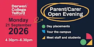 Derwen College Telford - Open Evening - Monday, 21 September 2026