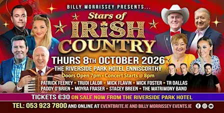 Stars of Irish Country Concert - Riverside Park Hotel, Enniscorty.