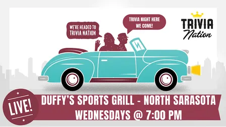 General Knowledge Trivia at Duffy's - North Sarasota $100 in prizes!