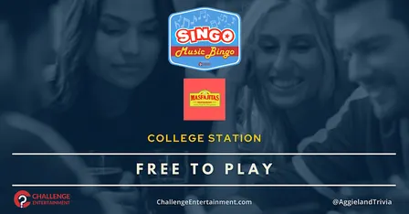 Weekly SINGO Music Bingo Nights at Mas Fajitas - College Station