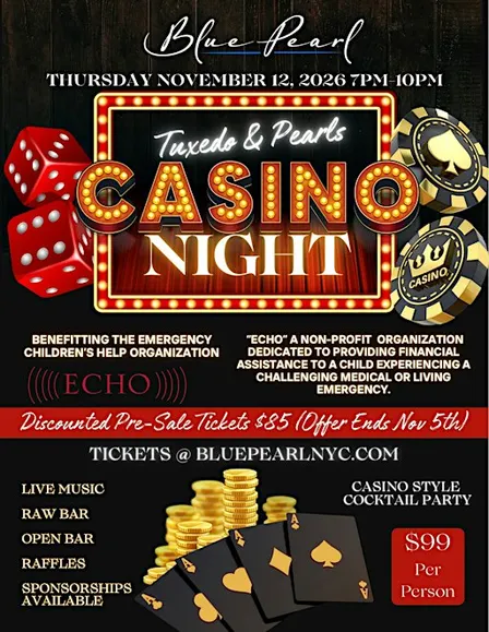Tuxedo & Pearls Casino Night