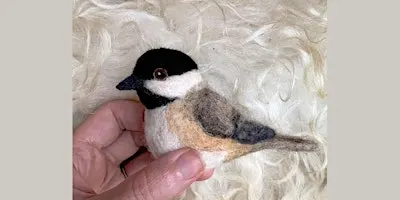 Needle Felting: Bird of the Month: Chickadee with Erin Carlson