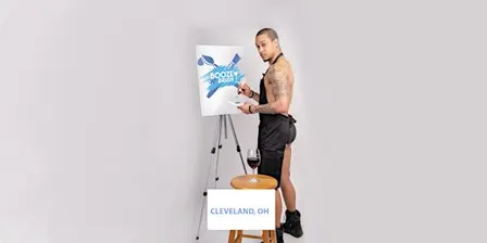 Booze N' Brush Next to Naked Sip n' Paint Cleveland - Exotic Male Model