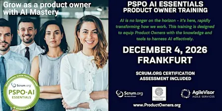 Product Owner - AI Essentials (PSPO-AIE). A Scrum.org Certified Training.