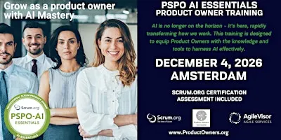Product Owner - AI Essentials (PSPO-AIE). A Scrum.org Certified Training.