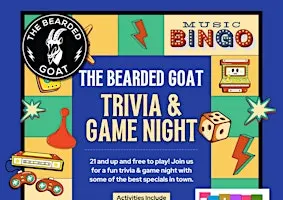 Trivia Night at The Bearded Goat with Zero Dark Nerdy