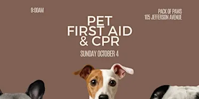 Pet First Aid & CPR Class
