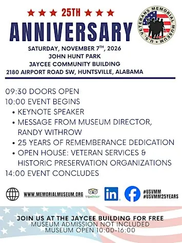 U.S. Veterans Memorial Museum 25th Anniversary Celebration