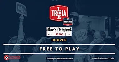 Weekly Live Trivia Nights at Moe's Original BBQ - Hoover